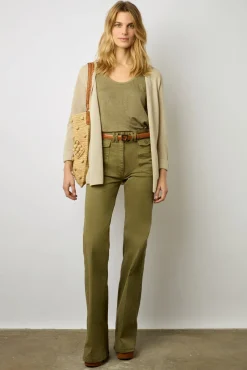 Gilet Fluide Irise Beige - Lesli<Gerard Darel Clearance