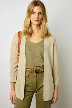 Gilet Fluide Irise Beige - Lesli<Gerard Darel Clearance