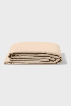 Grand Drap Plat En Lin Lave - Brun Clair<Gerard Darel New