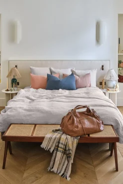 Grand Drap Plat En Lin Lave - Gris Perle<Gerard Darel Outlet