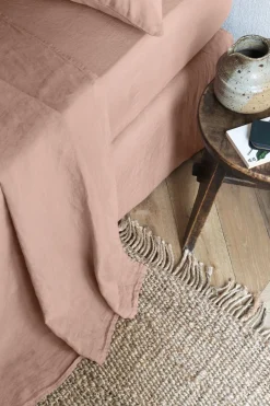 Grand Drap Plat En Lin Lave - Rose Ancien<Gerard Darel Sale