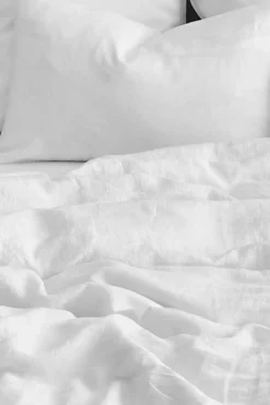 Housse De Couette En Lin Lave - Blanc<Gerard Darel Fashion