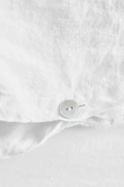 Housse De Couette En Lin Lave - Blanc<Gerard Darel Fashion
