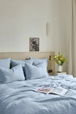 Housse De Couette En Lin Lave - Bleu Du Ciel<Gerard Darel Best