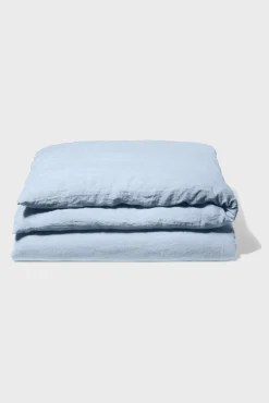 Housse De Couette En Lin Lave - Bleu Du Ciel<Gerard Darel Best