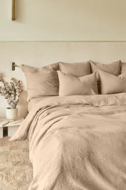 Housse De Couette En Lin Lave - Brun Clair<Gerard Darel Outlet
