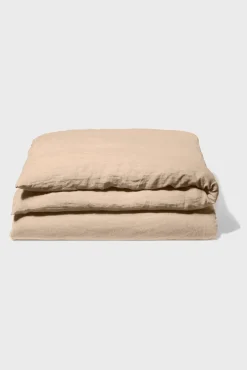 Housse De Couette En Lin Lave - Brun Clair<Gerard Darel Outlet