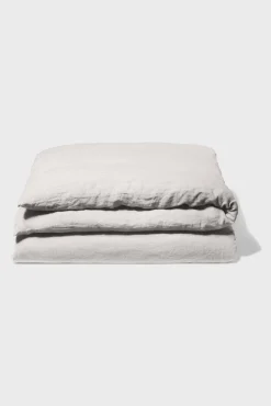 Housse De Couette En Lin Lave - Gris Perle<Gerard Darel Sale