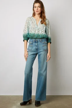 Jean Flare -Anna Femme Bleu Jean Flare -Anna<Gerard Darel Discount