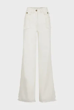 Jean Flare Ecru A Franges Ecru - Anna<Gerard Darel New