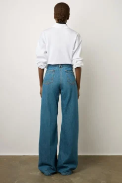 Jean Flare Taille Haute Bleu - Anna<Gerard Darel Hot