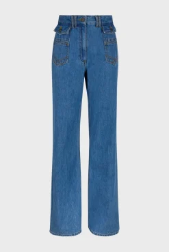 Jean Flare Taille Haute Bleu - Anna<Gerard Darel Hot