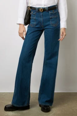 Jean Flare Taille Haute Marine - Anna<Gerard Darel Best