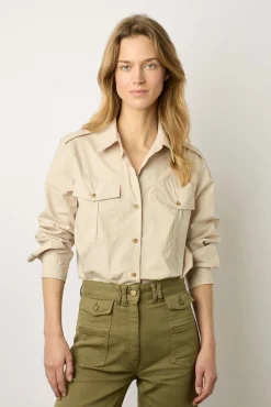 Jean Flare Uni Vert Kaki - Anna<Gerard Darel Clearance