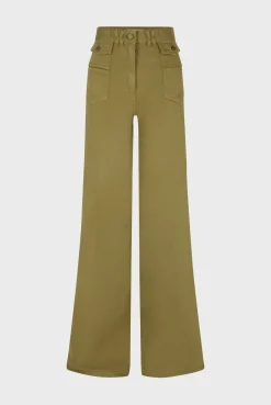 Jean Flare Uni Vert Kaki - Anna<Gerard Darel Clearance