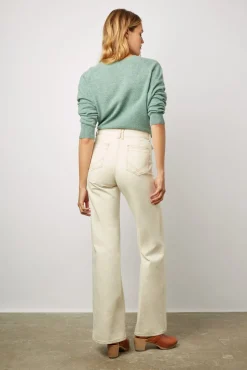 Jean Large Taille Haute Naturel - Anna<Gerard Darel Clearance