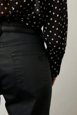 Jean Slim En Coton Enduit Marine - Cindy<Gerard Darel Clearance