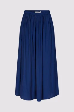 Jupe Courte En Satin Plisse Encre - Dinah<Gerard Darel Outlet