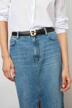 Jupe Droite En Jean Nuage - Deborra<Gerard Darel Best