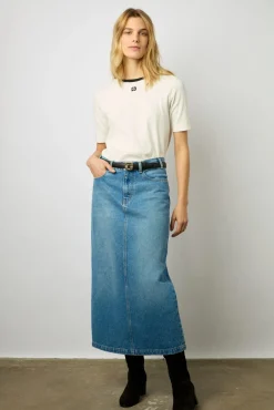 Jupe Longue En Denim Jeans - Dona<Gerard Darel Online