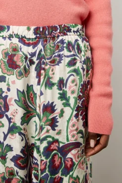 Jupe Midi A Grandes Fleurs Ecru - Debra<Gerard Darel Best