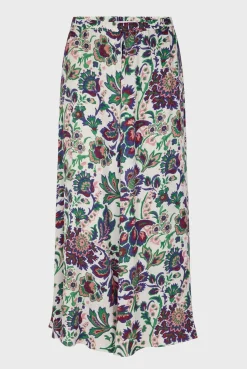 Jupe Midi A Grandes Fleurs Ecru - Debra<Gerard Darel Best