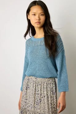 Jupe Midi Evasee A Fleurs Ecru - Destiny<Gerard Darel Online
