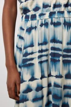 Jupe Midi Tie And Dye Encre - Danica<Gerard Darel Outlet