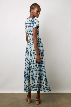 Jupe Midi Tie And Dye Encre - Danica<Gerard Darel Outlet