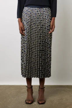 Jupe Plissee Imprimee Encre - Damille<Gerard Darel New