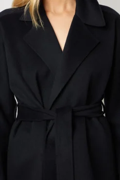 Manteau Court En Laine Fine Marine - Noranne<Gerard Darel Hot