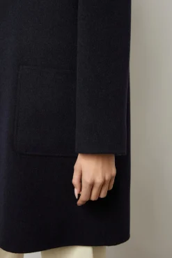 Manteau Reversible En Laine Marine - Nadra<Gerard Darel Discount
