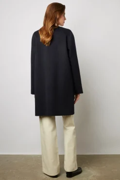 Manteau Reversible En Laine Marine - Nadra<Gerard Darel Discount