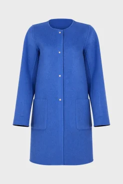 Manteau Reversible En Laine Marine - Nadra<Gerard Darel Discount