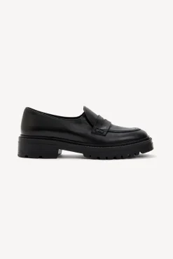 Mocassins En Cuir Lisse Noir - Oliver<Gerard Darel Discount