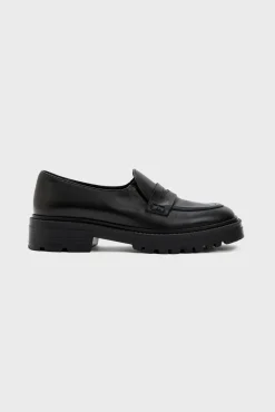 Mocassins En Cuir Lisse Noir - Oliver<Gerard Darel Discount