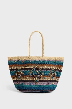 Panier En Raphia Bleu - Anouk<Gerard Darel Online