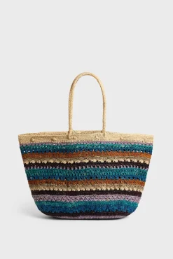 Panier En Raphia Bleu - Anouk<Gerard Darel Online