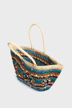 Panier En Raphia Bleu - Anouk<Gerard Darel Online