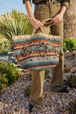 Panier En Raphia Bleu - Anouk<Gerard Darel Online