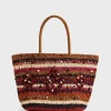 Panier En Raphia Bordeaux - Anouk<Gerard Darel Sale