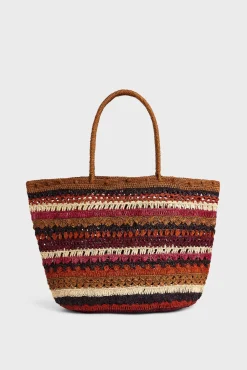 Panier En Raphia Bordeaux - Anouk<Gerard Darel Sale