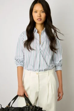 Pantalon Carotte En Coton Ecru - Cecilia<Gerard Darel New