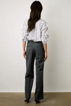 Pantalon De Tailleur A Rayures Marine - Dali<Gerard Darel Online