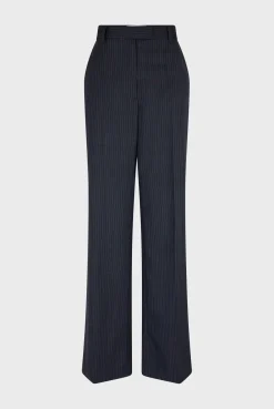 Pantalon De Tailleur A Rayures Marine - Dali<Gerard Darel Online