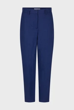 Pantalon De Tailleur En Lin Encre - Cyann<Gerard Darel Clearance