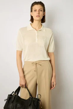 Pantalon Droit En Microfibre Sable - Cloelia<Gerard Darel New
