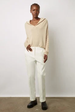 Pantalon Droit 7/8 Uni Ecru - Causette<Gerard Darel Clearance