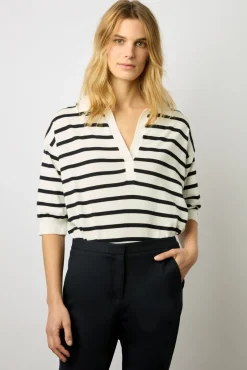 Pantalon Droit 7/8 Uni Marine - Causette<Gerard Darel Best