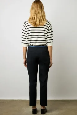 Pantalon Droit 7/8 Uni Marine - Causette<Gerard Darel Best